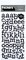 American Crafts Chipboard Alphabet Stickers-Sprinkles-Black Glitter, 133/Pkg